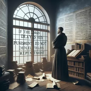 Saint Augustine – If the Lord delays His punishment, do not delay your repentance.