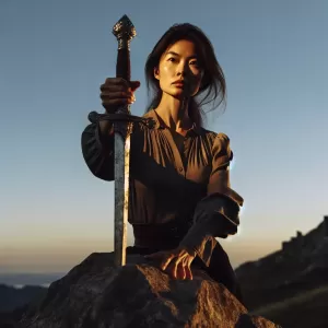 She wasn't looking for a knight; she was looking for a sword.