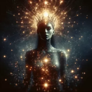She wore her power like a crown of stars, radiant and untouchable.