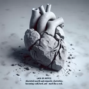 A heart that forgets justice is already stone.