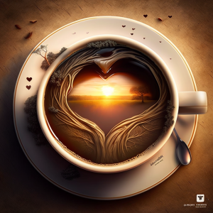 A good morning starts with a cup of coffee and a heart full of hope.