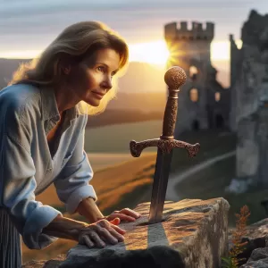 She wasn't looking for a knight, she was looking for a sword.