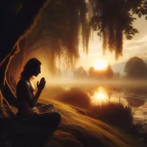 The purest prayer begins when you forget you're praying.