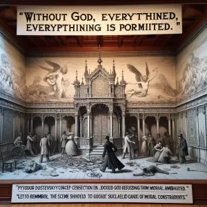 Fyodor Dostoevsky: Without God, everything is permitted.