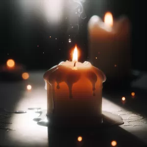 The candle weeps while it gives light.