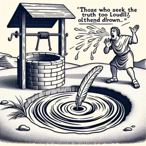 Greek Saying: Those who seek the truth too loudly often drown it.