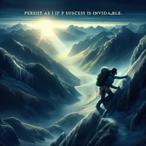 Persist as if success is inevitable.