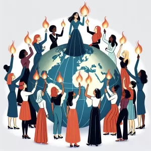 Empowered women uplift the world; when we rise together, we ignite the strength within us all.