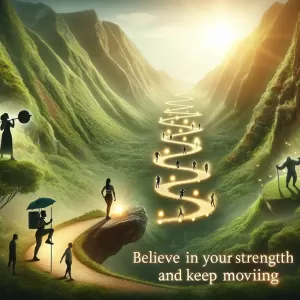 Every step forward, no matter how small, is a victory on the journey to your dreams believe in your strength and keep moving.