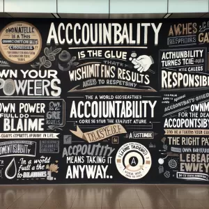 1. Accountability is the glue that ties commitment to results.
2. With great power comes great responsibility.
3. Accountability separates the wishers in life from the action-takers that care enough about their future to account for their daily actions.
4. Own your actions, own your choices, and own your future - accountability is the first step towards success.
5. Accountability turns pain into peace and chaos into order.
6. The right path is rarely the easiest one - accountability means taking it anyway.
7. Accountability breeds responsibility, and responsibility breeds growth.
8. In a world full of blame, be the one who takes accountability.
9. It's not only what we do but also what we do not do, for which we are accountable.
10. When accountability becomes duty, success becomes destiny.