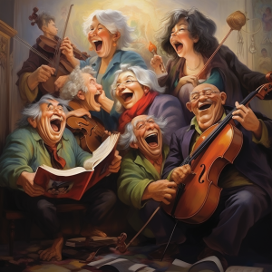 The symphony of laughter echoes through time, uniting generations with joy
