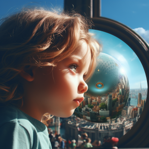 In the eyes of a child, we glimpse the wonders of the world anew