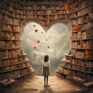 In the heart's library, stories of resilience and love fill the shelves of existence