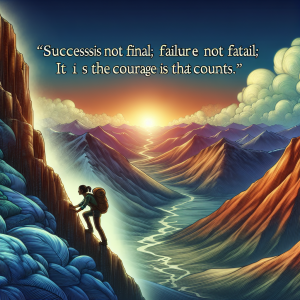 Success is not final; failure is not fatal: It is the courage to continue that counts. – Winston Churchill