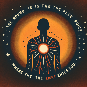 The wound is the place where the Light enters you. - Rumi