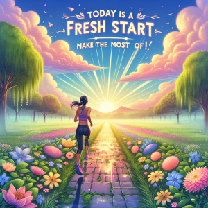 Today is a fresh start; make the most of it!