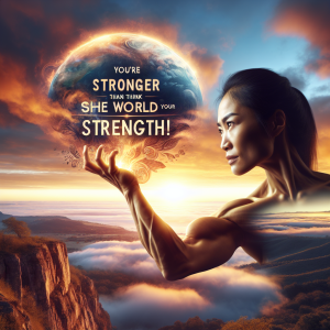 You're stronger than you think. Good morning, and show the world your strength!