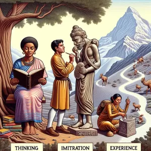 A person has three paths to wisdom: thinking is the kindest way, imitation is the easiest, experience is the hardest.