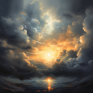 Every cloud has a silver lining, revealing hope amidst life's storms