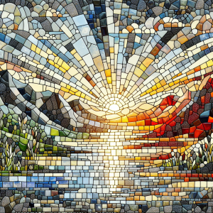 Like a mosaic, our broken pieces can be put together to create something beautiful.