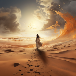 Life's lessons are whispered by the wind and written in the sands of time