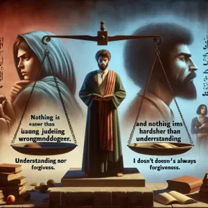 Dostoevsky: Nothing is easier than judging a wrongdoer, and nothing is harder than understanding them. But understanding doesn't always mean forgiveness.