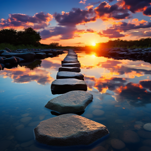 Problems are like stepping stones; each one propels you forward