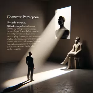 Nietzsche: He who refuses to see the elevated qualities in another is more intent on observing their base and superficial traits, revealing his own character in the process.