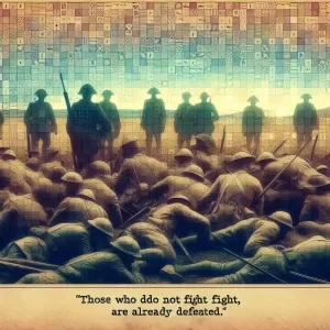 Brecht: Those who do not fight are already defeated.