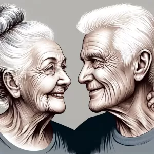 Even if you grow old and wrinkled, it’s nothing… as long as those eyes still show the look of love.