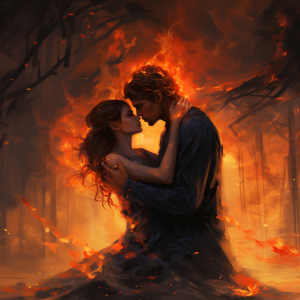Love is a fire that burns without being seen.