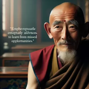 Dalai Lama: When you lose an opportunity, don’t lose the lesson.