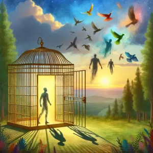 You'll find freedom once you realize that the cage you live in is built from your own thoughts.