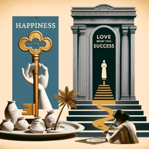 Success is not the key to happiness, but happiness is the key to success. Love what you do and success will follow.