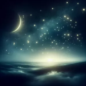 May the night embrace you with peaceful dreams and the stars guide you to a brighter tomorrow.