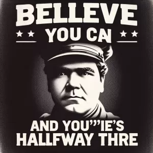 Believe you can and you're halfway there. - Theodore Roosevelt