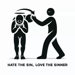 Hate the sin, love the sinner. – Mahatma Gandhi