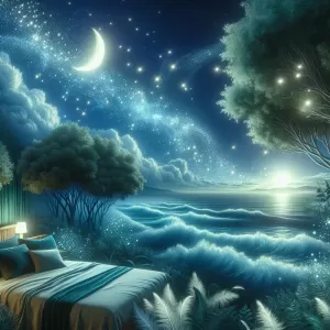 Let the night take you to beautiful dreams and restful sleep.