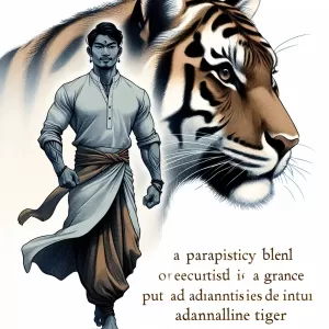 A strong woman walks with the spirit of a tiger – elegant yet unyielding, soft yet unbreakable.