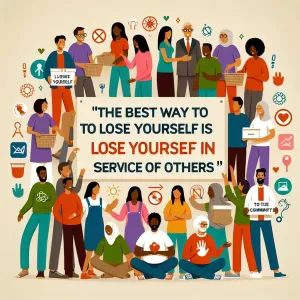 The best way to lose yourself is to lose yourself in the service of others. – Eldar Sologashvili