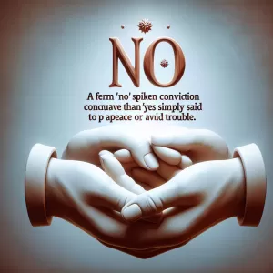 A 'No' uttered from the deepest conviction is better than a 'Yes' merely uttered to please, or worse, to avoid trouble. – Mahatma Gandhi