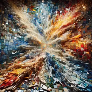 Even broken pieces can create a beautiful mosaic.